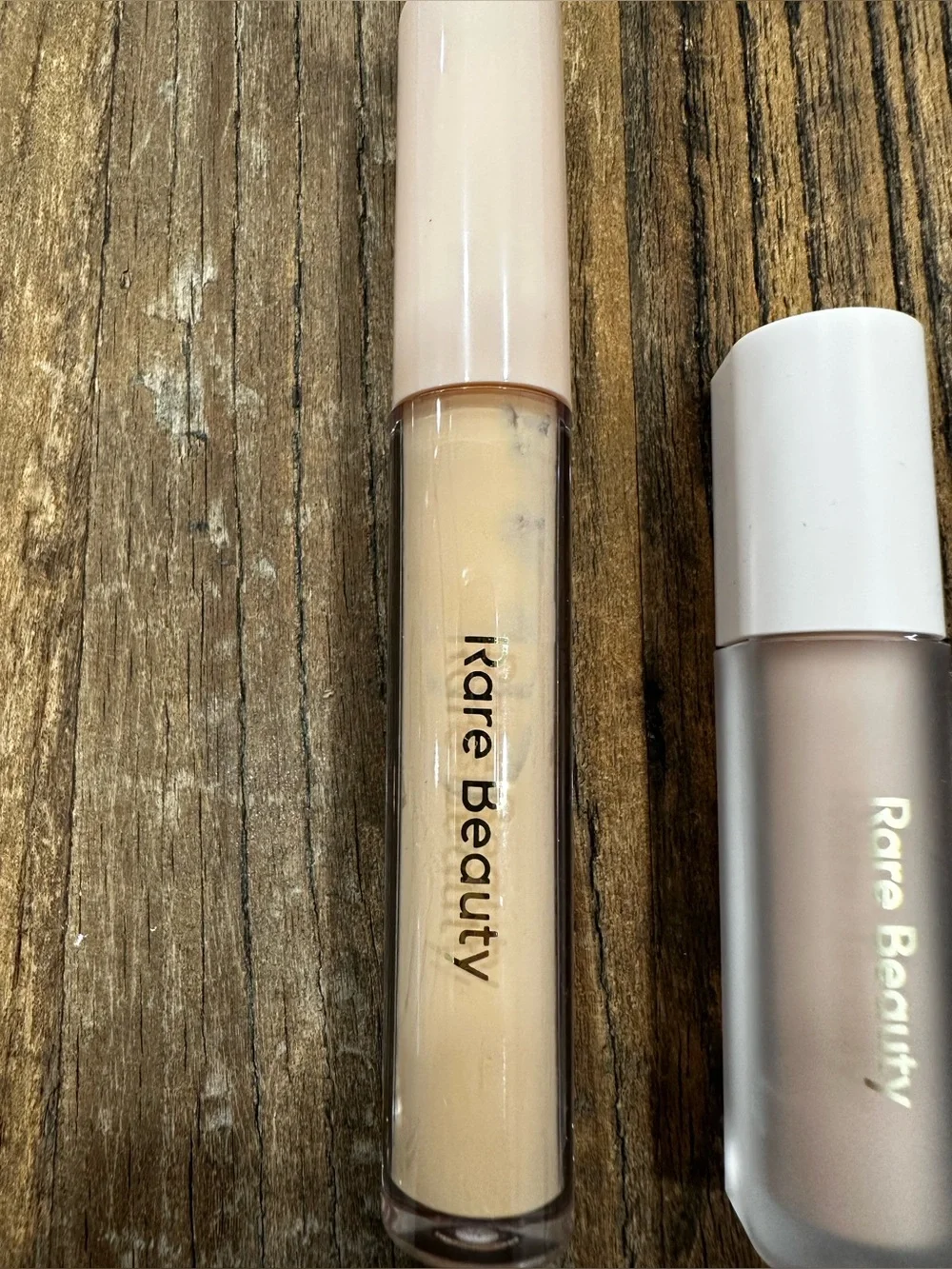 Rare Beauty Concealer, Primer & Berry eyeshadow— Nude, Light Pink, Berry set